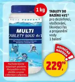 Penny Market TABLETY DO BAZÉNU MAXI 4v1 , 1 balení nabídka