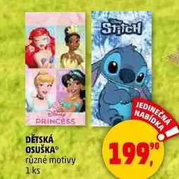 Penny Market DĚTSKÁ OSUŠKA různé motivy, 1 ks nabídka
