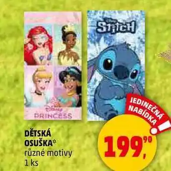 Penny Market DĚTSKÁ OSUŠKA různé motivy, 1 ks nabídka