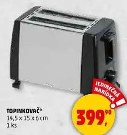 Penny Market TOPINKOVAČ 14,5 x 15 x 6 cm, 1 ks nabídka