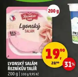 Penny Market LYONSKÝ SALÁM ŘEZNÍKŮV TALÍŘ, 200 g nabídka