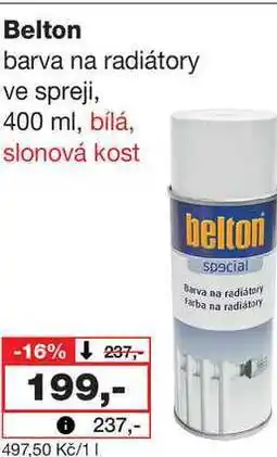 Barvy a laky drogerie Belton barva na radiátory ve spreji, 400 ml nabídka