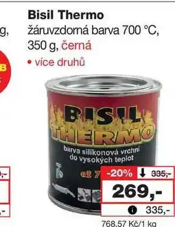 Barvy a laky drogerie Bisil Thermo g, žáruvzdorná barva 700 °C, 350 g nabídka