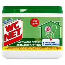 Barvy a laky drogerie WC Net Biologický aktivátor septiků 16 kapslí 288g nabídka