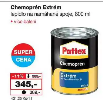 Barvy a laky drogerie Chemoprén Extrém lepidlo na namáhané spoje, 800 ml nabídka