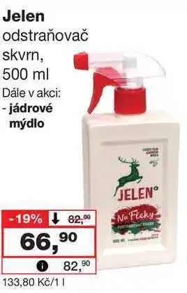 Barvy a laky drogerie Jelen odstraňovač skvrn, 500 ml nabídka