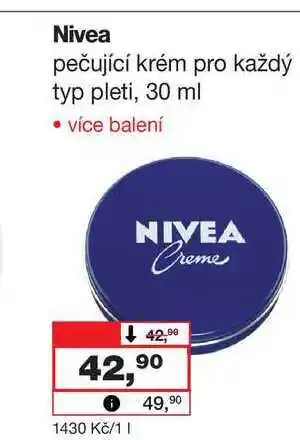 Barvy a laky drogerie Nivea pečující krém pro každý typ pleti, 30 ml nabídka