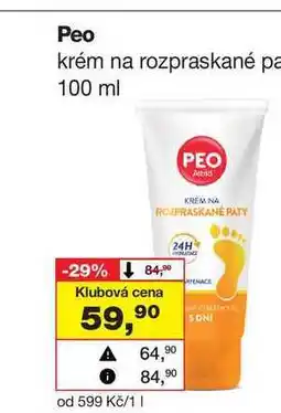 Barvy a laky drogerie Peo krém na rozpraskané paty 100 ml nabídka