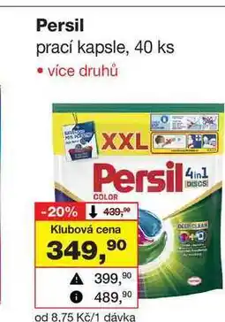 Barvy a laky drogerie Persil prací kapsle, 40 ks nabídka