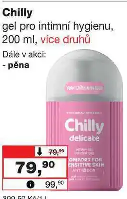 Barvy a laky drogerie Chilly gel pro intimní hygienu, 200 ml nabídka