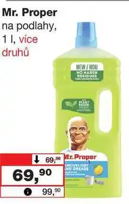 Barvy a laky drogerie Mr. Proper na podlahy, 1l nabídka