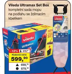 Barvy a laky drogerie Vileda Ultramax Set Box kompletní sada mopu na podlahu se ždímacím kbelíkem nabídka
