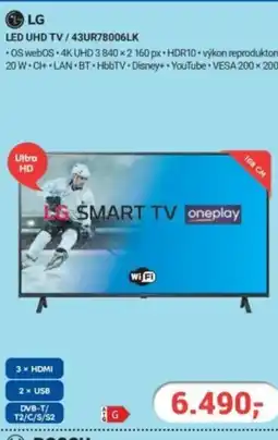 Planeo Elektro LG LED Uhd TV/43UR78006LK nabídka