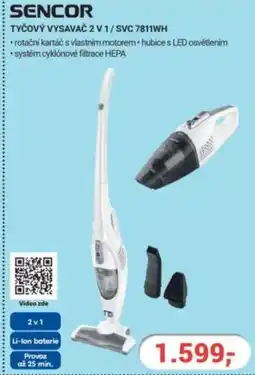 Planeo Elektro SENCOR Tyčový vysavač 2 v 1/ SVC 7811WH nabídka