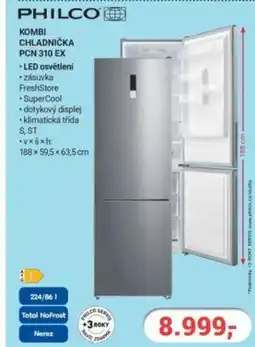 Planeo Elektro PHILCO Kombi chladnička PCN 310 EX nabídka