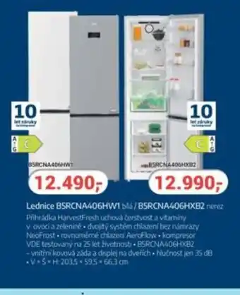 Planeo Elektro Lednice BSRCNA406HW1 blá/BSRCNA406HXB2 nerez nabídka