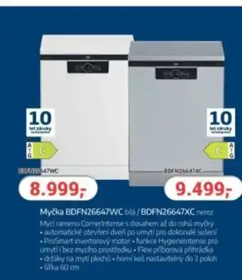 Planeo Elektro Myčka BDFN26647WC blá/BDFN26647XC nerez nabídka