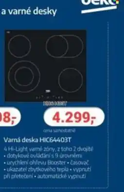 Planeo Elektro Varná deska HIC64403T nabídka