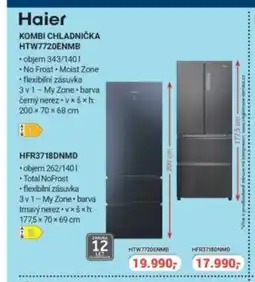 Planeo Elektro Haier Kombi chladnička HTW7720ENMB nabídka