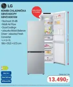 Planeo Elektro LG Kombi chladnička GBV5140CPY GBV5140CSW nabídka