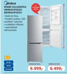 Planeo Elektro Midea Kombi chladnička MDRB424FGE021 MDRB424FGE011 nabídka