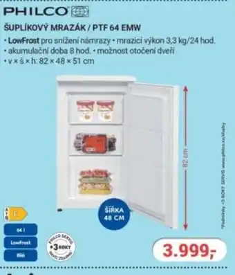 Planeo Elektro PHILCO Šuplíkový mrazák/ PTF 64 EMW nabídka