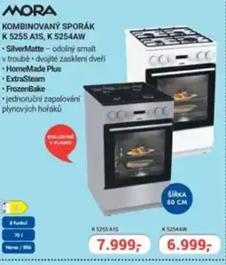 Planeo Elektro MORA Kombinovaný sporák K 5255 A1S, K 5254AW nabídka