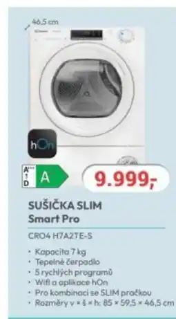 Planeo Elektro Sušička slim Smart Pro CRO4 H7A2TE-S nabídka