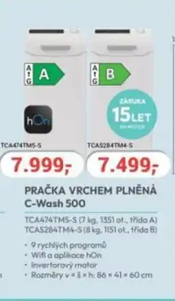 Planeo Elektro Pračka vrchem plněná C-wash 500 nabídka
