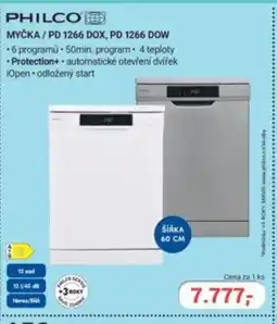 Planeo Elektro PHILCO Myčka/PD 1266 DOX, PD 1266 DOW nabídka