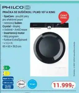 Planeo Elektro PHILCO Pračka se sušičkou / PLWD 107 A KING nabídka