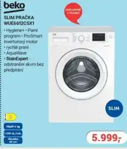 Planeo Elektro BEKO Slim pračka WUE6612CSX1 nabídka