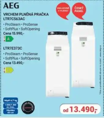 Planeo Elektro AEG Vrchem plněná pračka LTR7C563AC nabídka