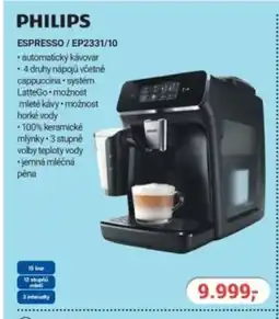 Planeo Elektro PHILIPS Espresso / EP2331/10 nabídka