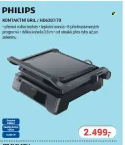Planeo Elektro PHILIPS Kontaktní gril/ HD6307/70 nabídka