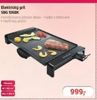 Planeo Elektro Elektrický gril SBG 106BK nabídka