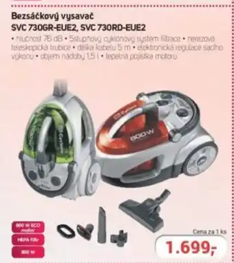 Planeo Elektro Bezsáčkový vysavač SVC 730GR-EUE2, SVC 730RD-EUE2 nabídka