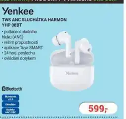 Planeo Elektro Yenkee TWS anc sluchátka Harmon YHP 08BT nabídka