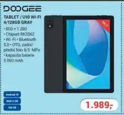 Planeo Elektro Tablet/ U10 wi-fi 4/128GB gray nabídka