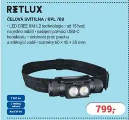Planeo Elektro Čelová svítilna / RPL 708 nabídka