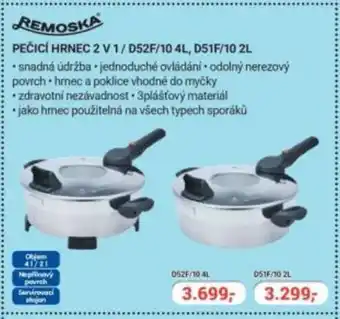 Planeo Elektro REMOSKA Pečicí hrnec 2 v 1/ D52F/10 4L, D51F/10 2L nabídka