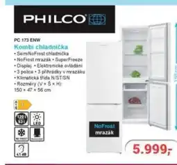 Planeo Elektro PHILCO PC 173 ENW Kombi chladnička nabídka
