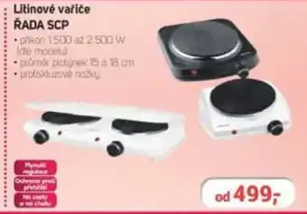 Planeo Elektro Litinové vařiče Řada SCP nabídka
