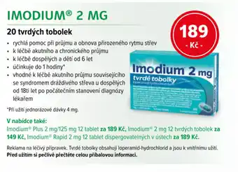 mojelekarna.cz Imodium nabídka