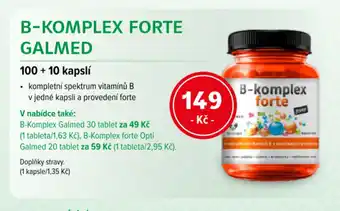 mojelekarna.cz B-Komplex forte Galmed nabídka