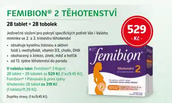 mojelekarna.cz FEMIBION® 2 Těhotenství nabídka