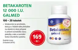 mojelekarna.cz Betakaroten 12 000 IU Galmed nabídka