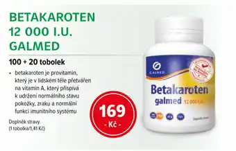 mojelekarna.cz Betakaroten 12 000 IU Galmed nabídka