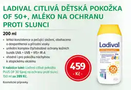 mojelekarna.cz Ladival Citlivá dětská pokožka Of 50+, mléko na ochranu proti slunci nabídka