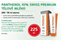 mojelekarna.cz Panthenol 10% Swiss premium tělové mléko nabídka